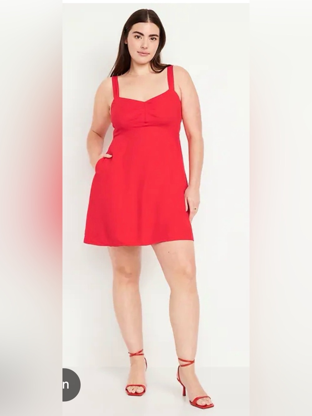 Fit & Flare Crepe Mini Dress